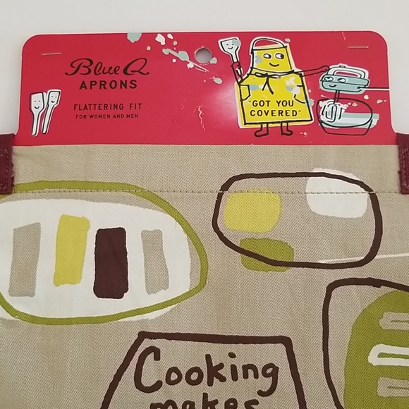 NWT Blue Q "Cooking Makes So Happy" Apron - Picture 4 of 11